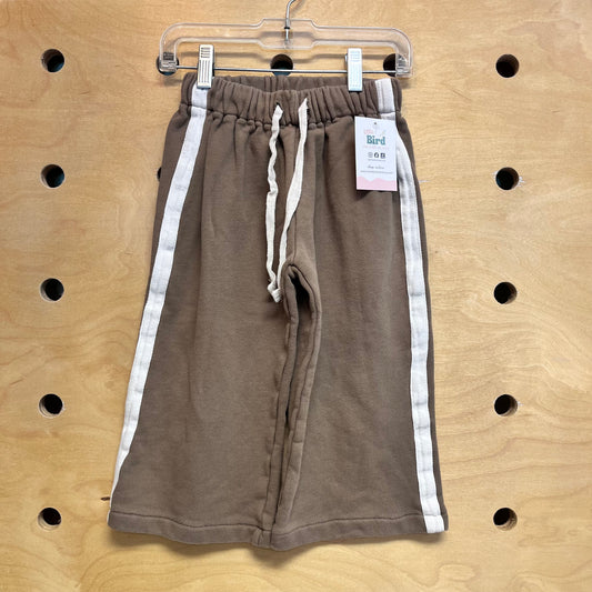 Brown & White Wide Leg Pants