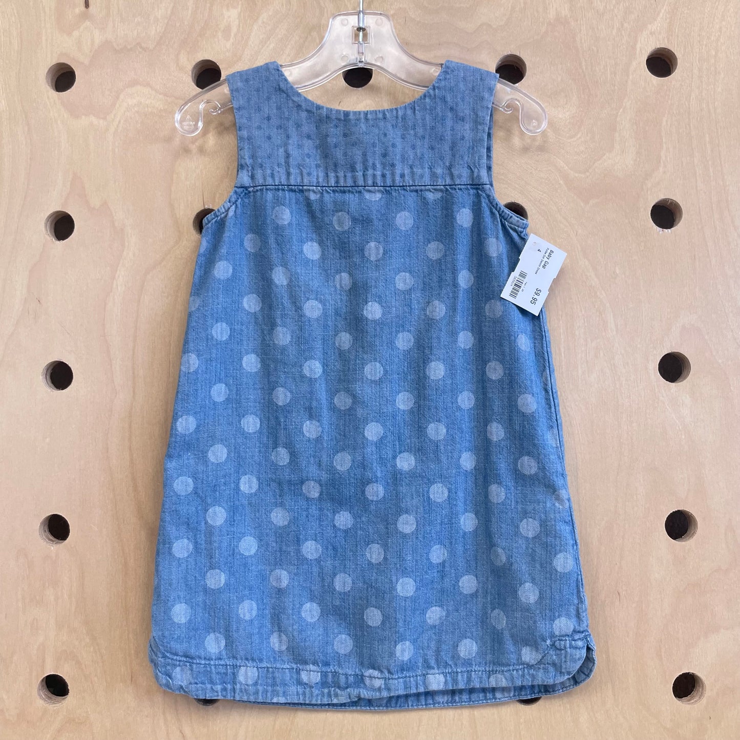 Polka Dot Denim Dress