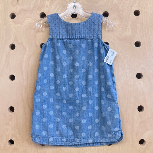 Polka Dot Denim Dress