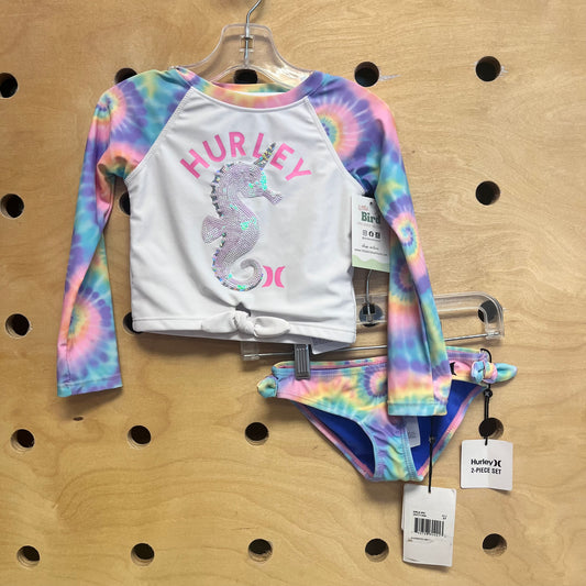 Tie Dye Sequin Seahorse Swim Suit New!!