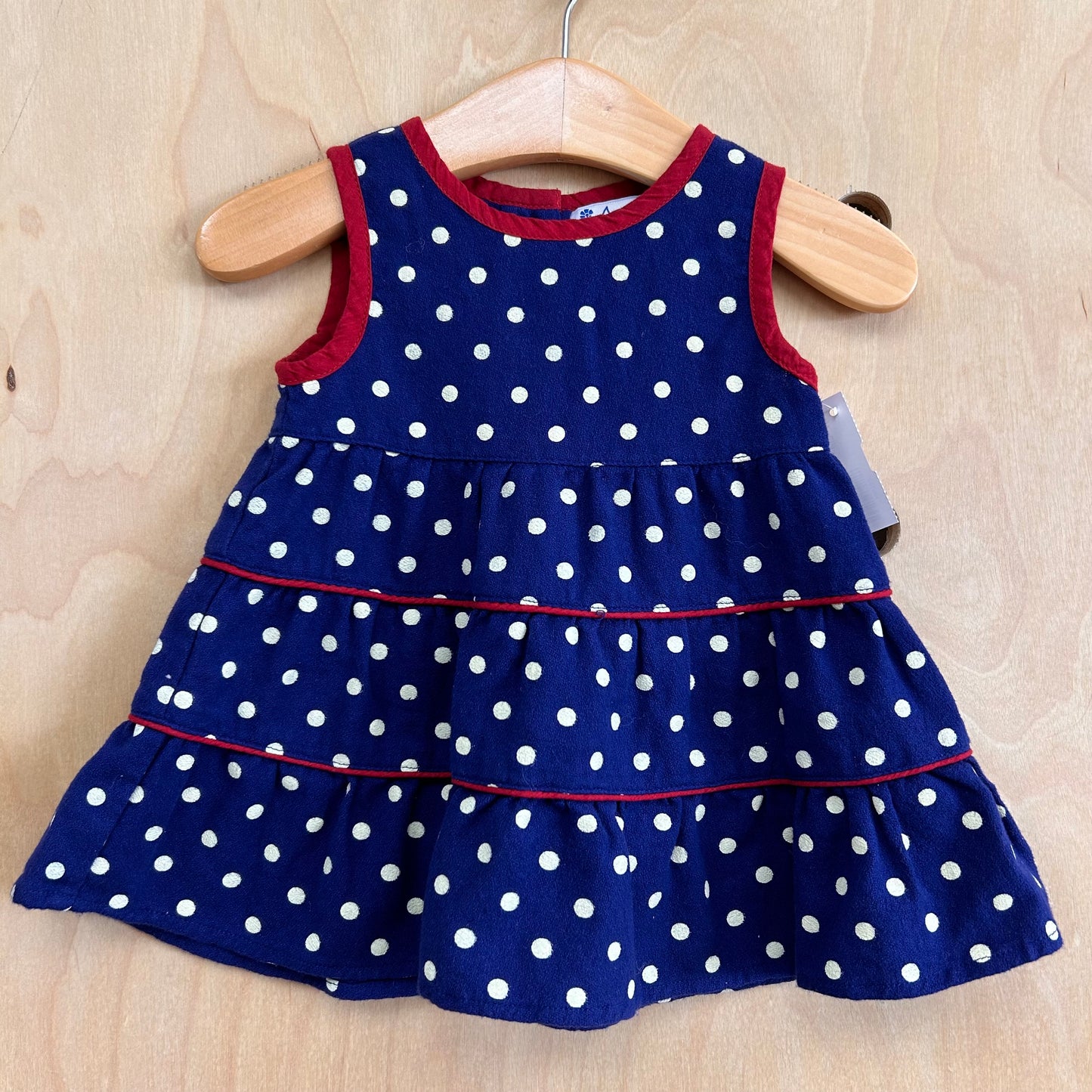 Blue & White Polka Dot Dress