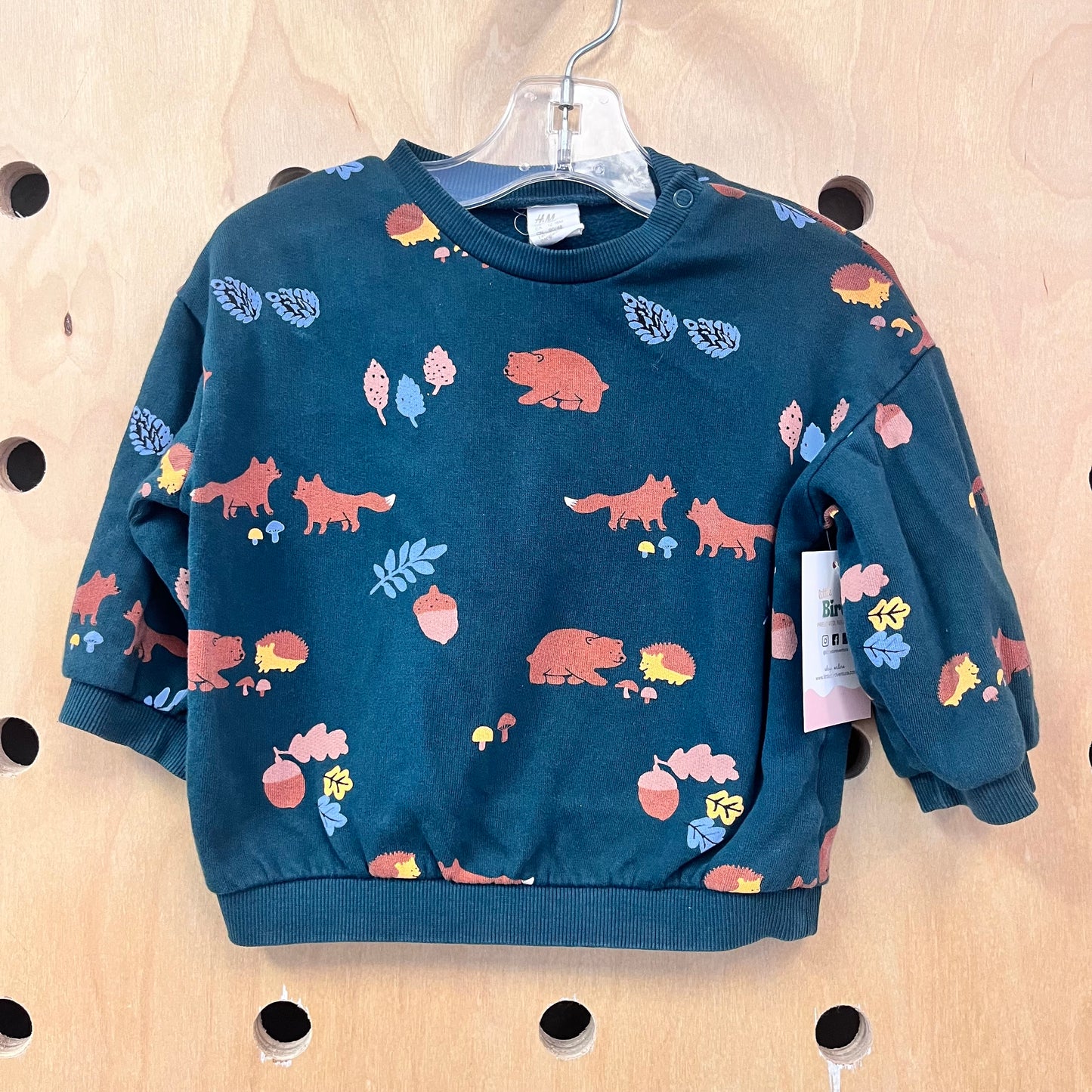 Green Forest Animals Sweatshirt