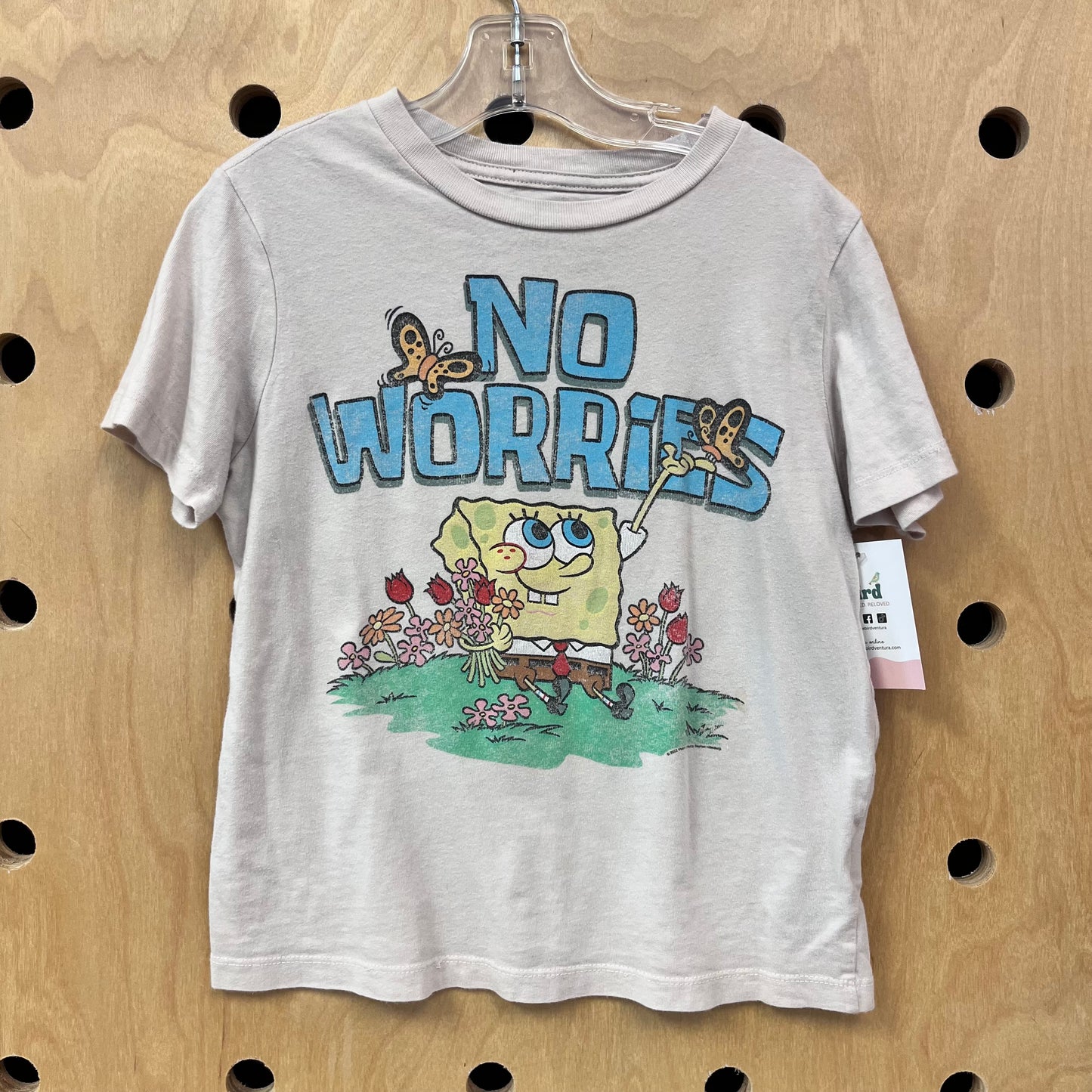 Cream No Worries Spongebob Tee