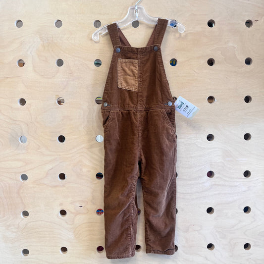 Brown Cord Overalls