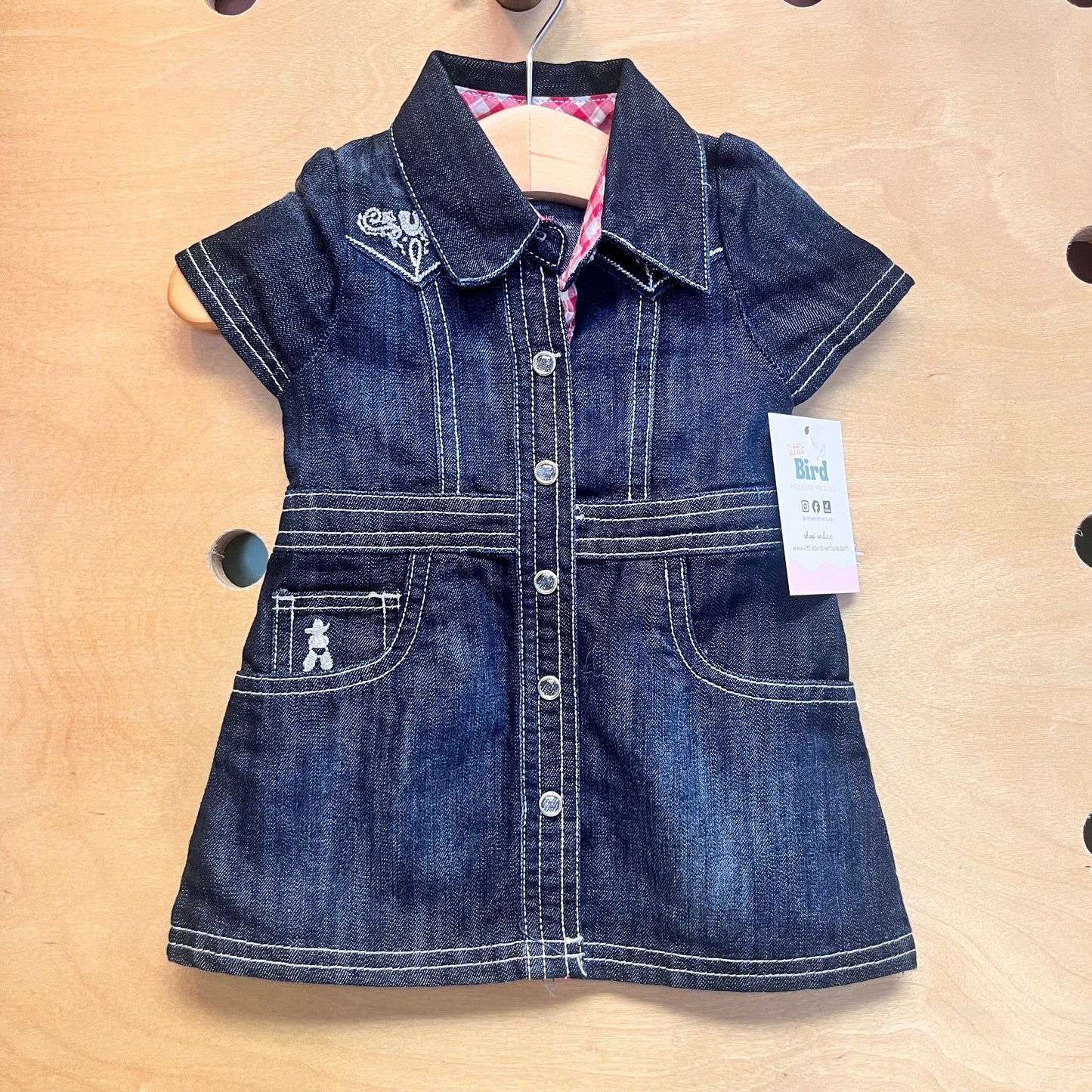 Embroidered Rodeo Soft Denim Dress