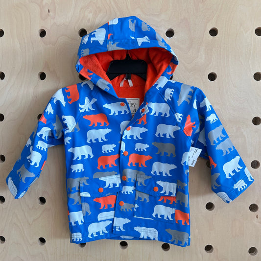 Blue Polar Bear Rain Jacket