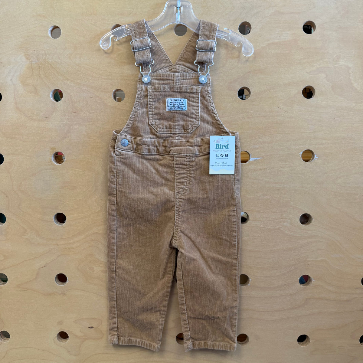 Tan Cord Overalls