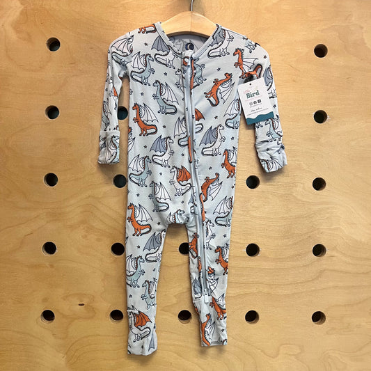 Blue Bamboo Dragons Zippy