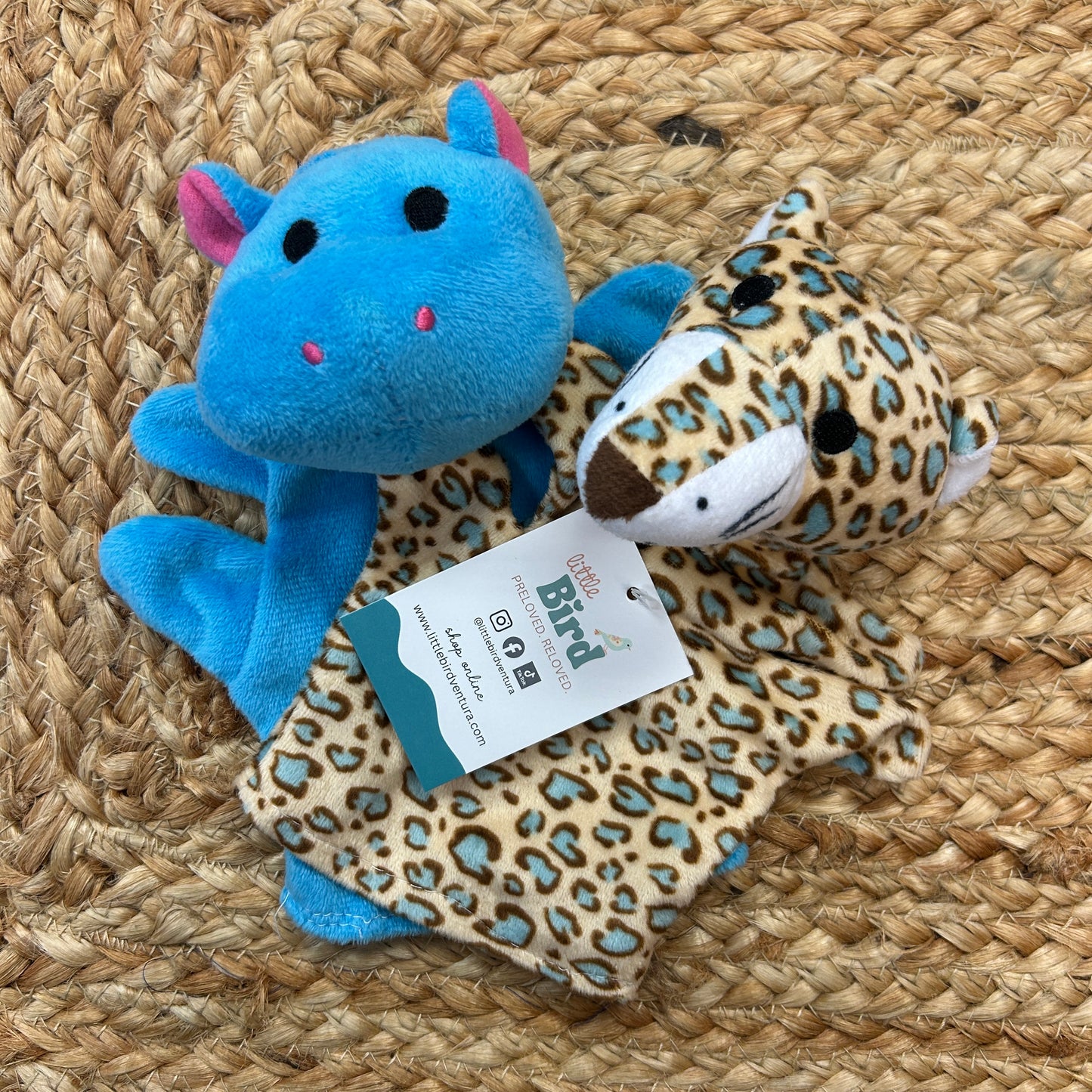 Hippo & Leopard Hand Puppets