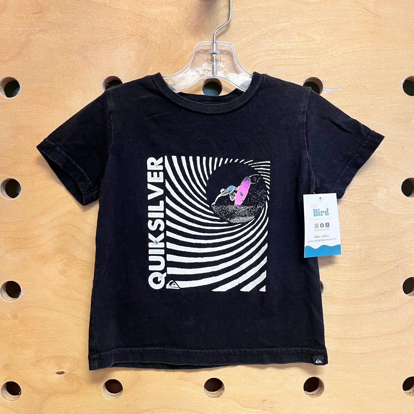 Black Surfing Logo Tee