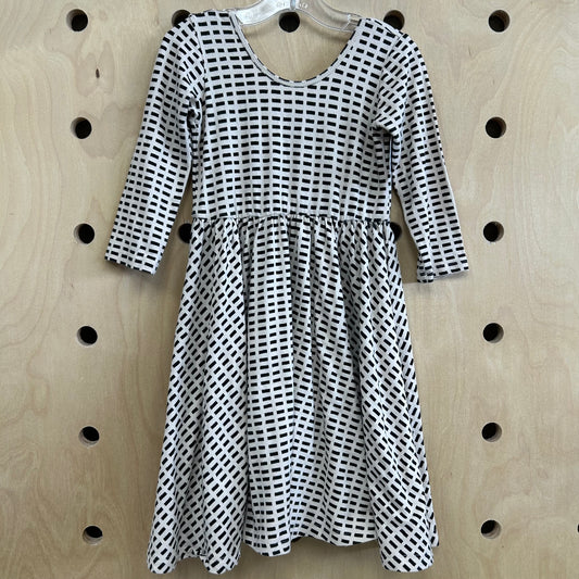 Cream & Black Dress