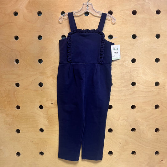 Navy Ruffle Romper