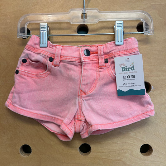 Electric Pink Denim Shorts