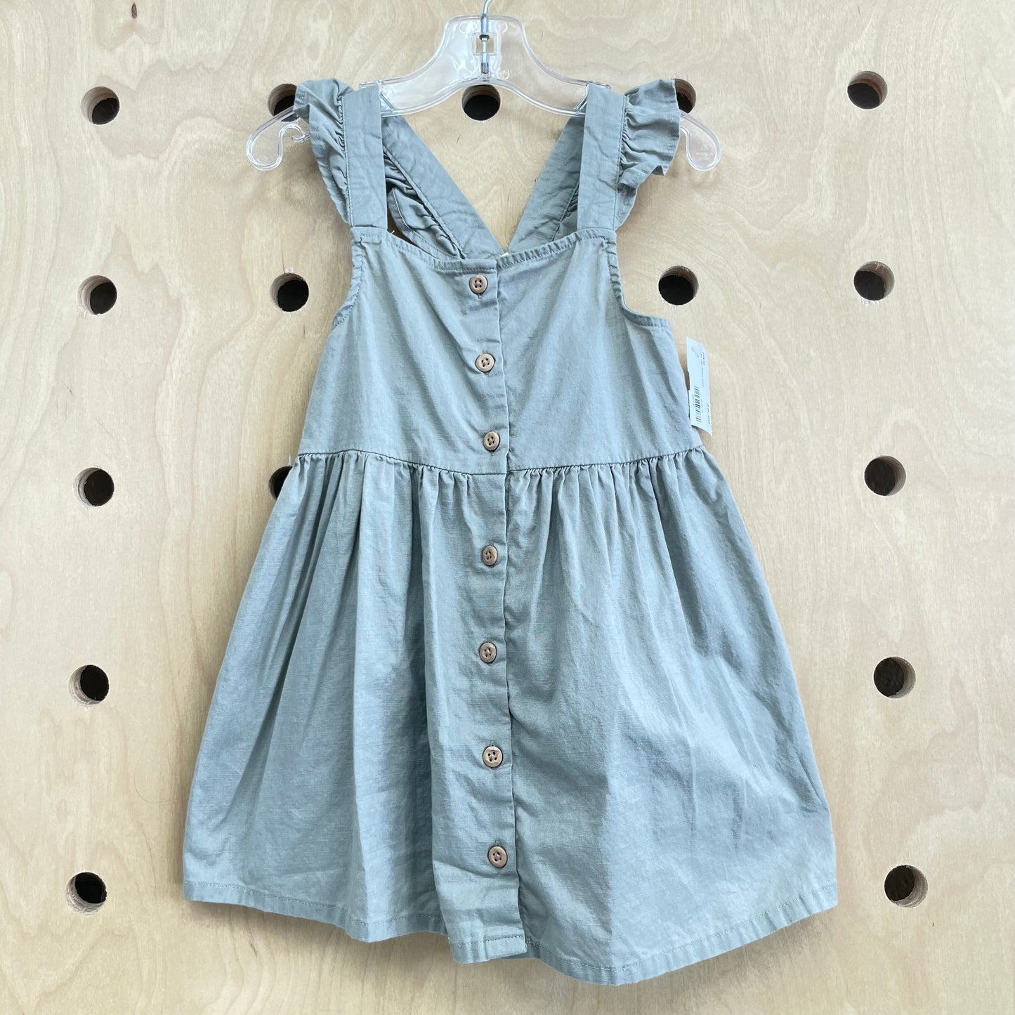 Sage Tank Button Dress