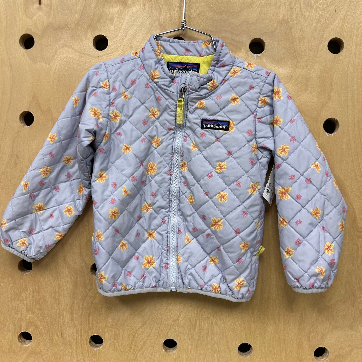 Nano Puff Jacket Light Blue Floral