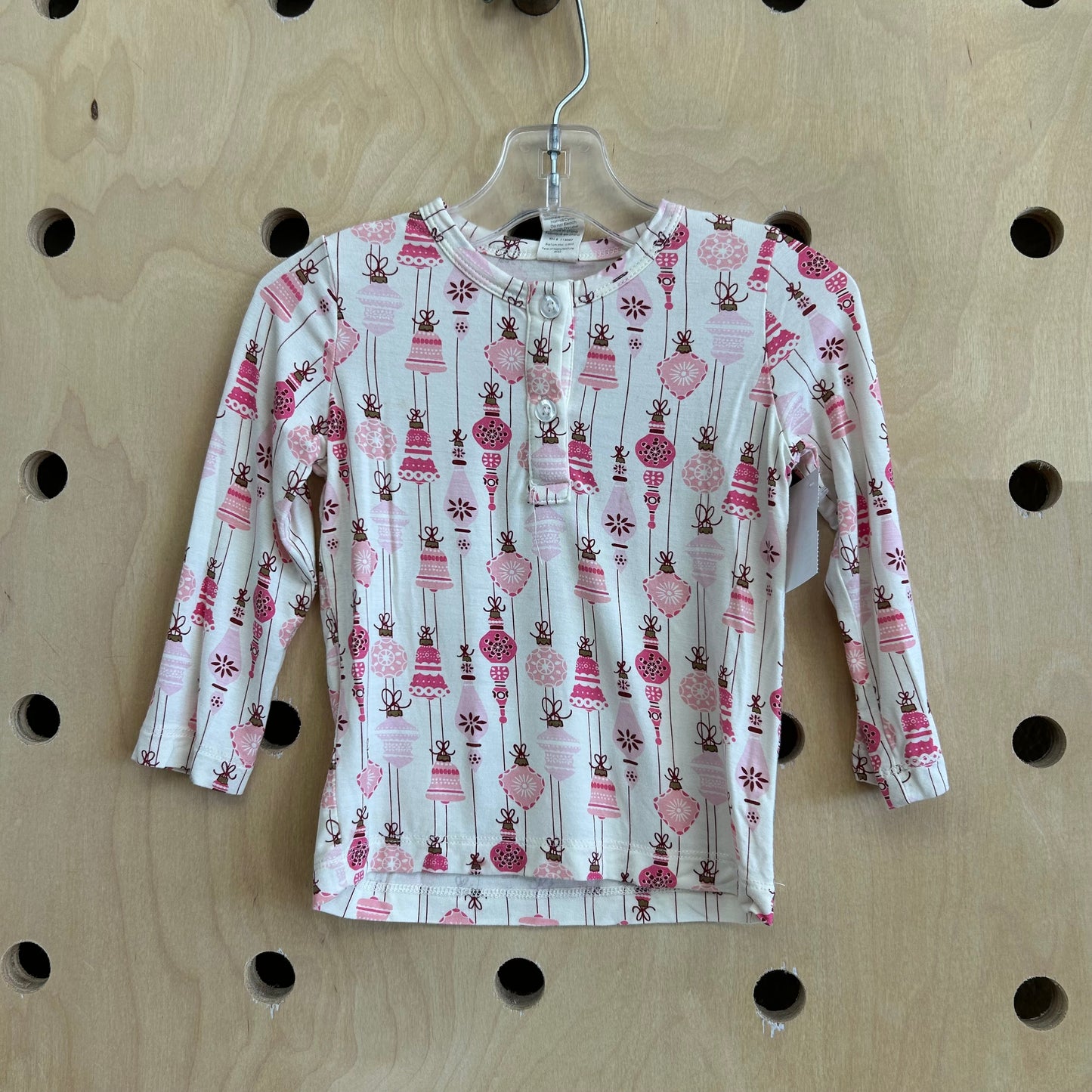 Cream & Pink Organic Holiday Shirt