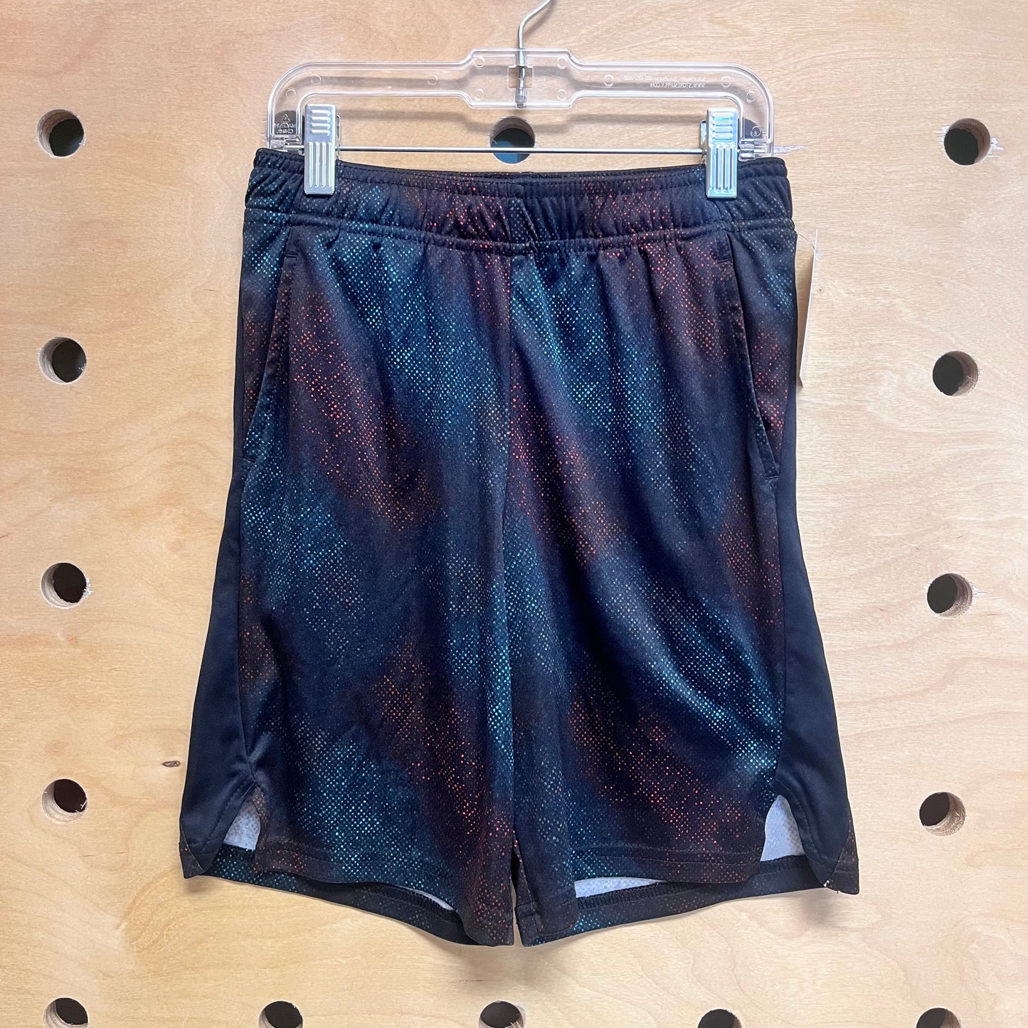 Black/Blue/Red Athletic Shorts