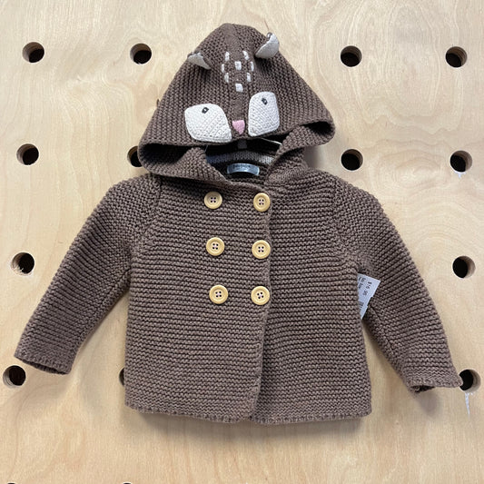 Deer Button Sweater