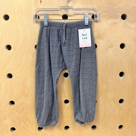Grey Crinkle Harem Joggers