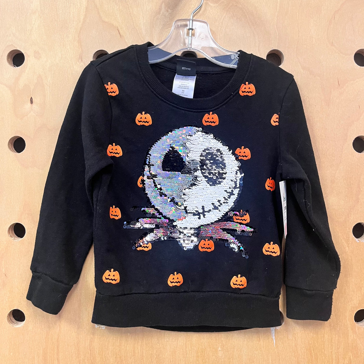 Black Flip Sequin NBC Crewneck
