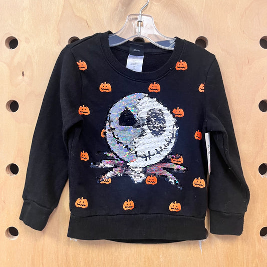 Black Flip Sequin NBC Crewneck