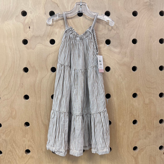 Brown Striped Dress
