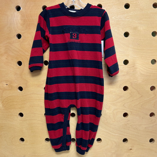Osh Kosh Red/Blue Striped Romper