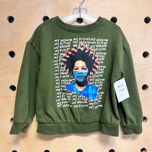 Green 'My Dreams My Future' Pullover