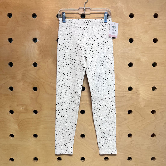 White/Black Polka Dot Leggings