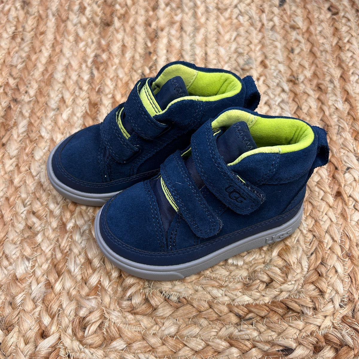 Blue/Green Velcro Hi-Tops