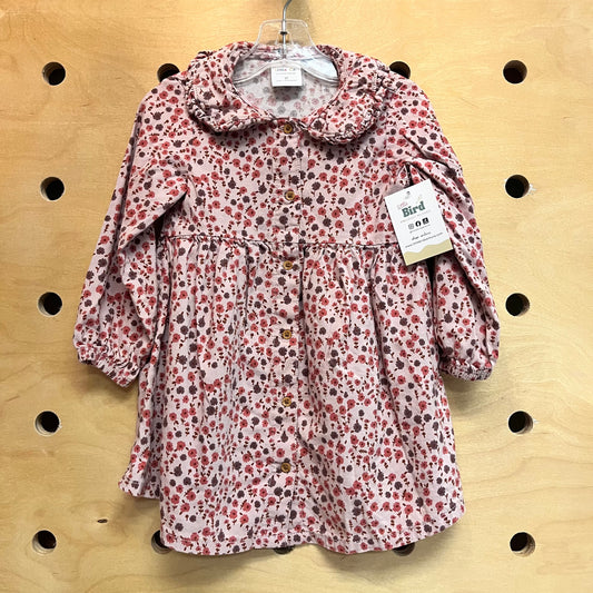 Pink Floral Organic Blend Dress