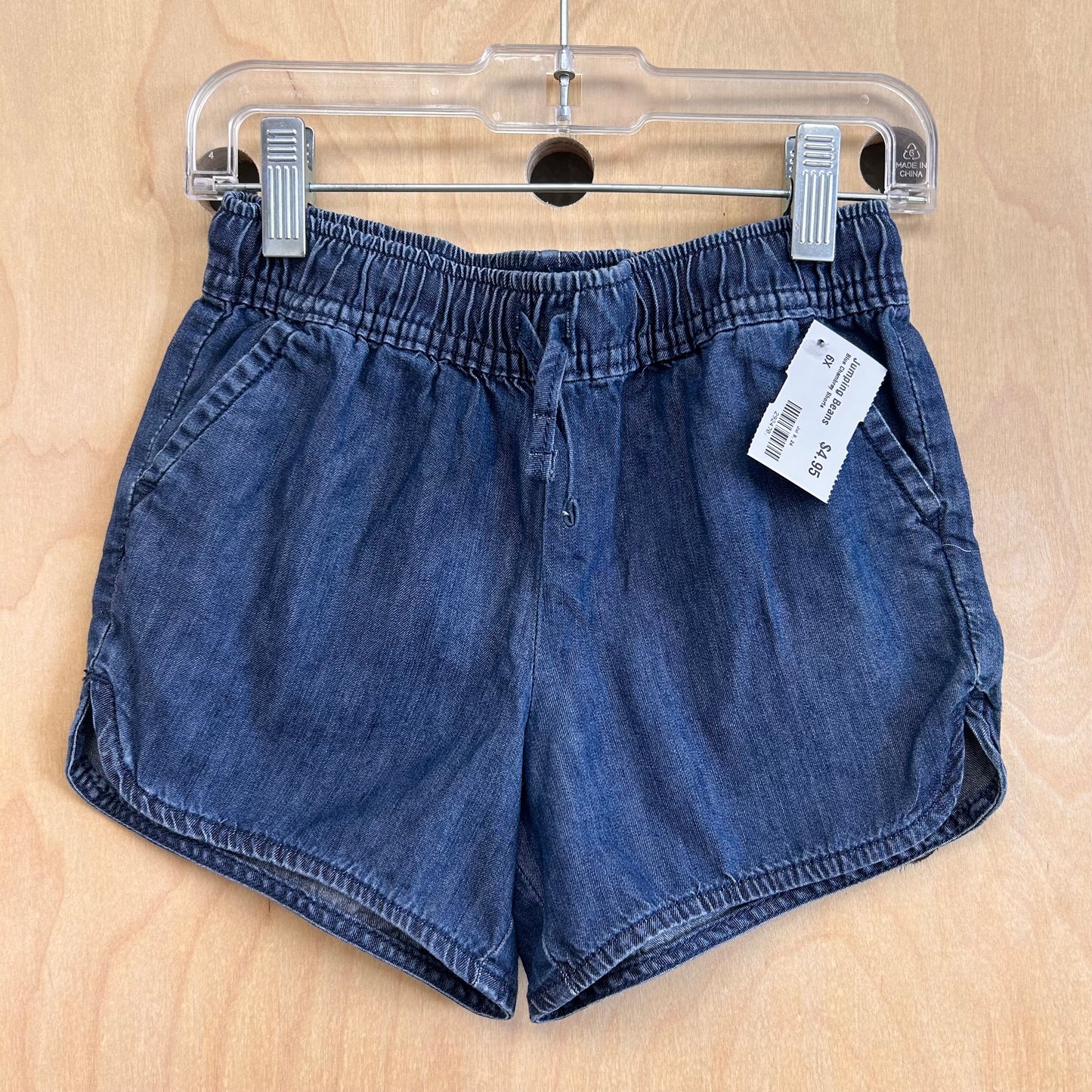 Blue Chambray Shorts