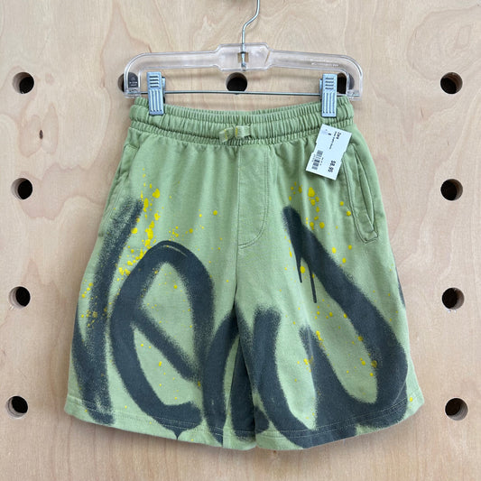 Green Graffiti Shorts