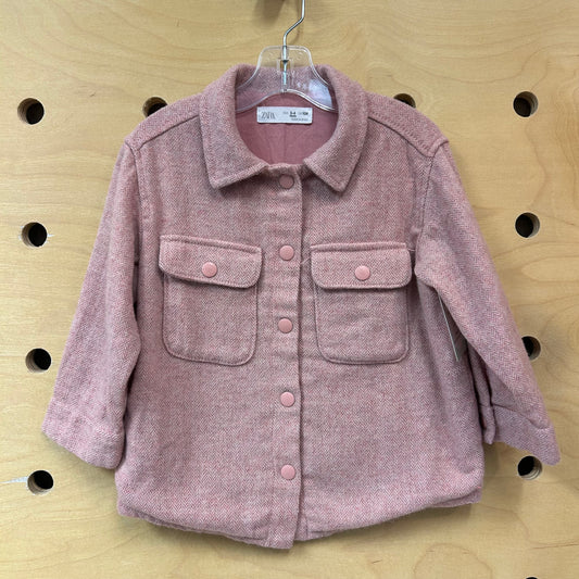 Pink Herringbone Jacket