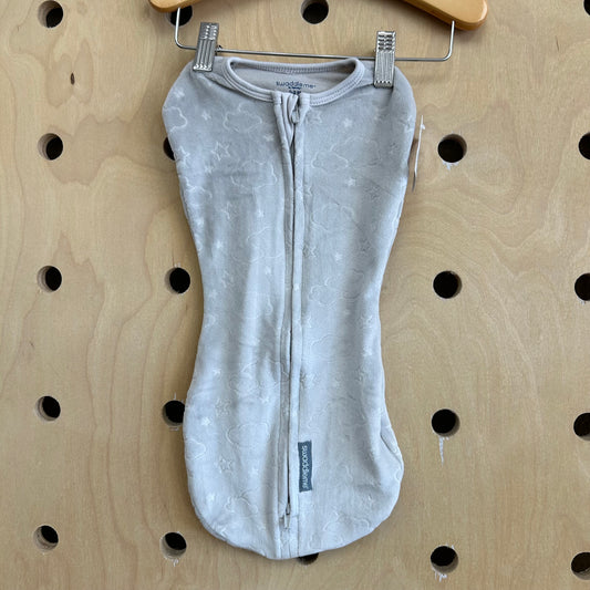 Grey Clouds Velour Swaddle