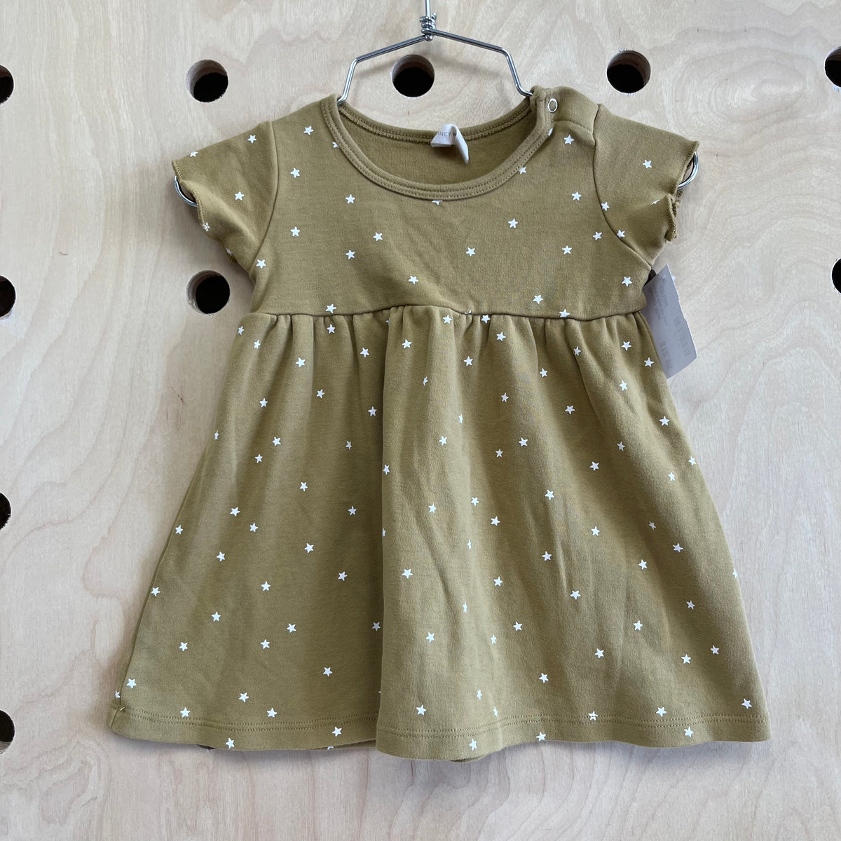 Green & White Star Dress