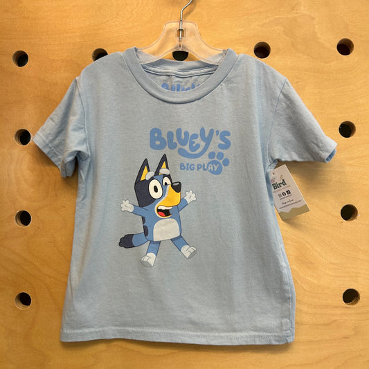 Blue 'Big Play' Cotton Tee