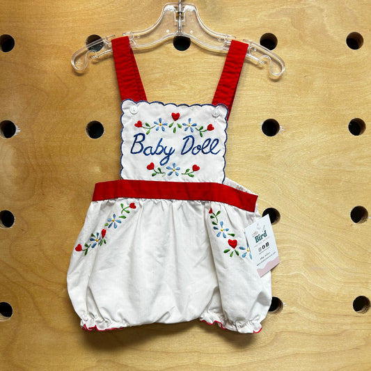 Baby Doll Embroidered Romper