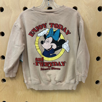 Tan Enjoy Today Minnie Pullover