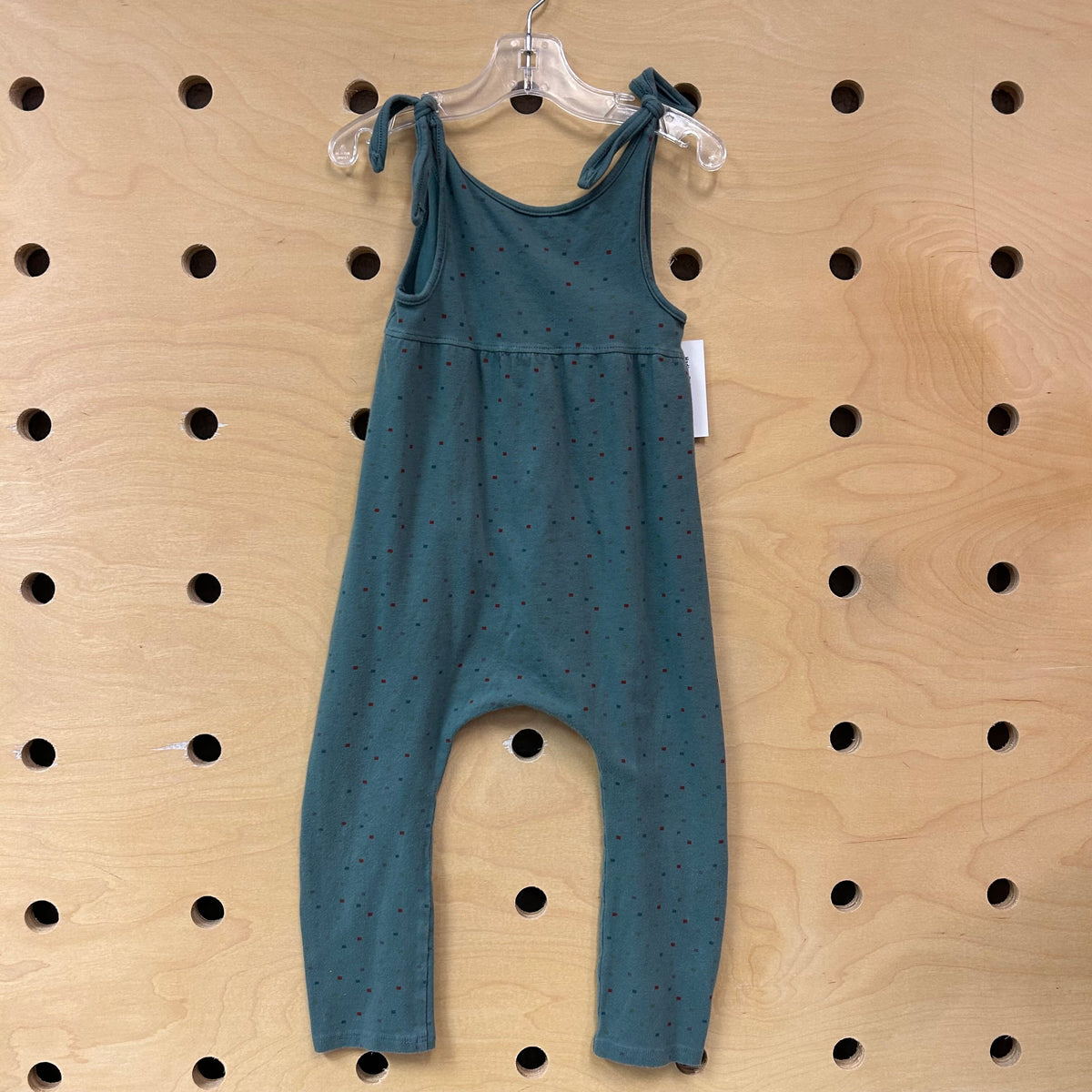 Teal Confetti Romper