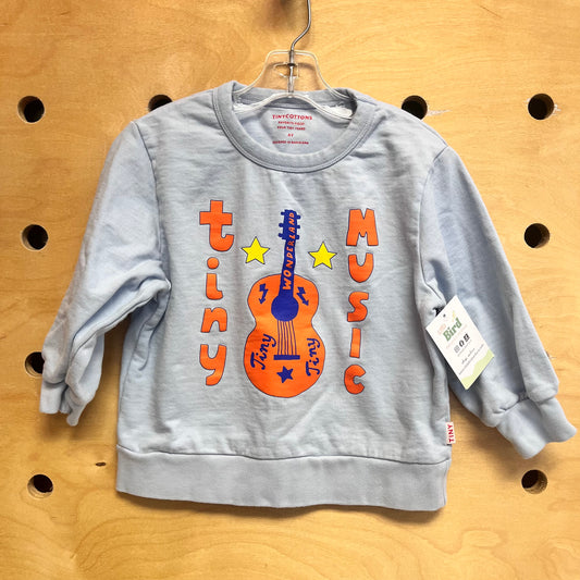 Blue Tiny Music Organic Sweatshirt