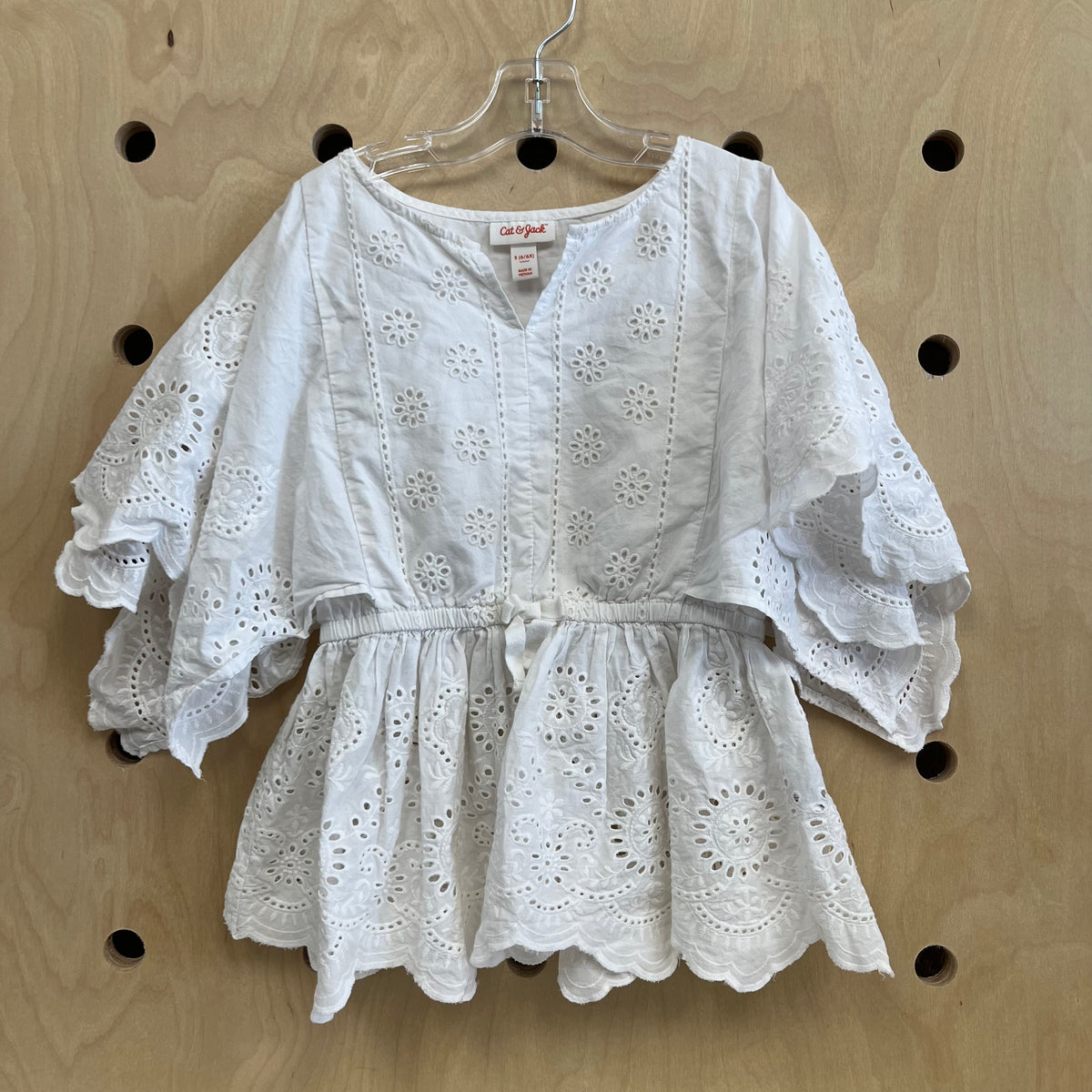 White Eyelet Top