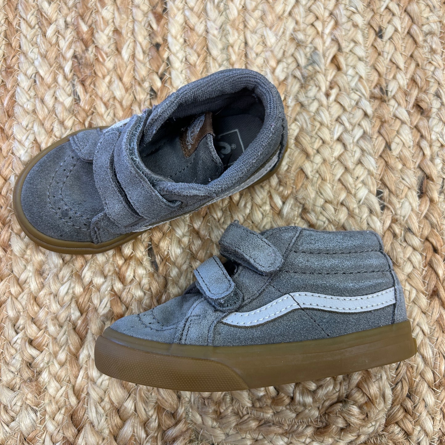 Grey/Brown Sk8-Mid Reissue Sneakers