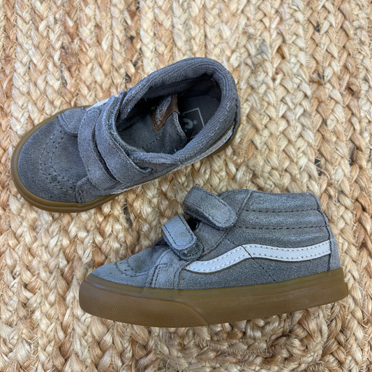 Grey/Brown Sk8-Mid Reissue Sneakers
