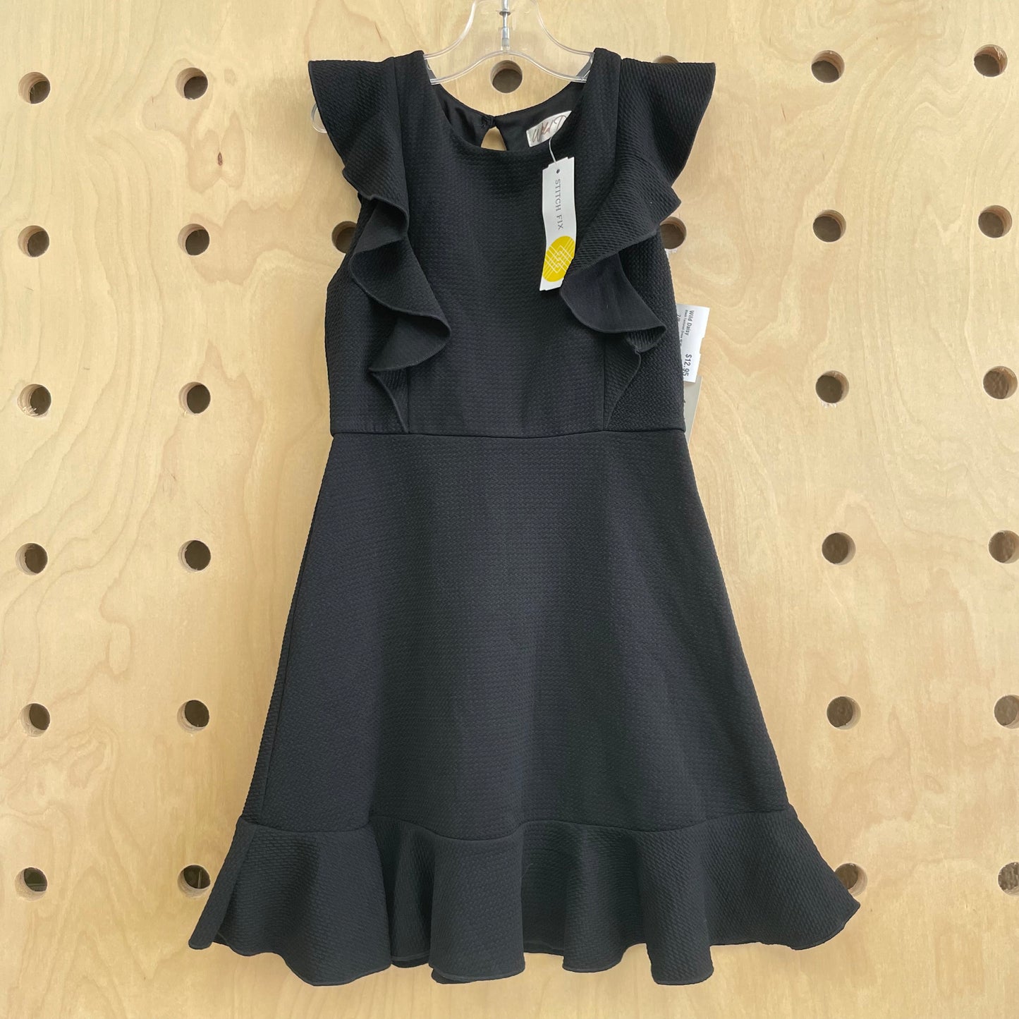 Black Textured Dress NEW!