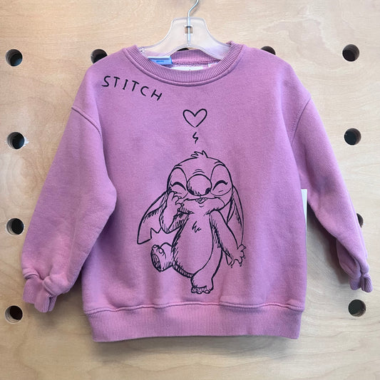 Pink Heart Stitch Pullover
