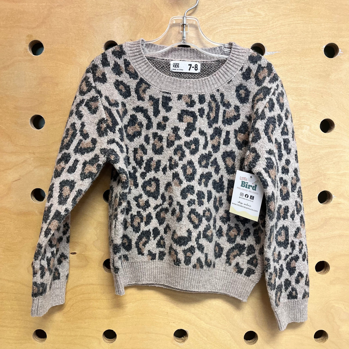 Brown/Black Leopard Print Sweater