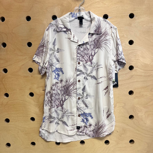 Cream Trees/Leafs Button Up NEW!