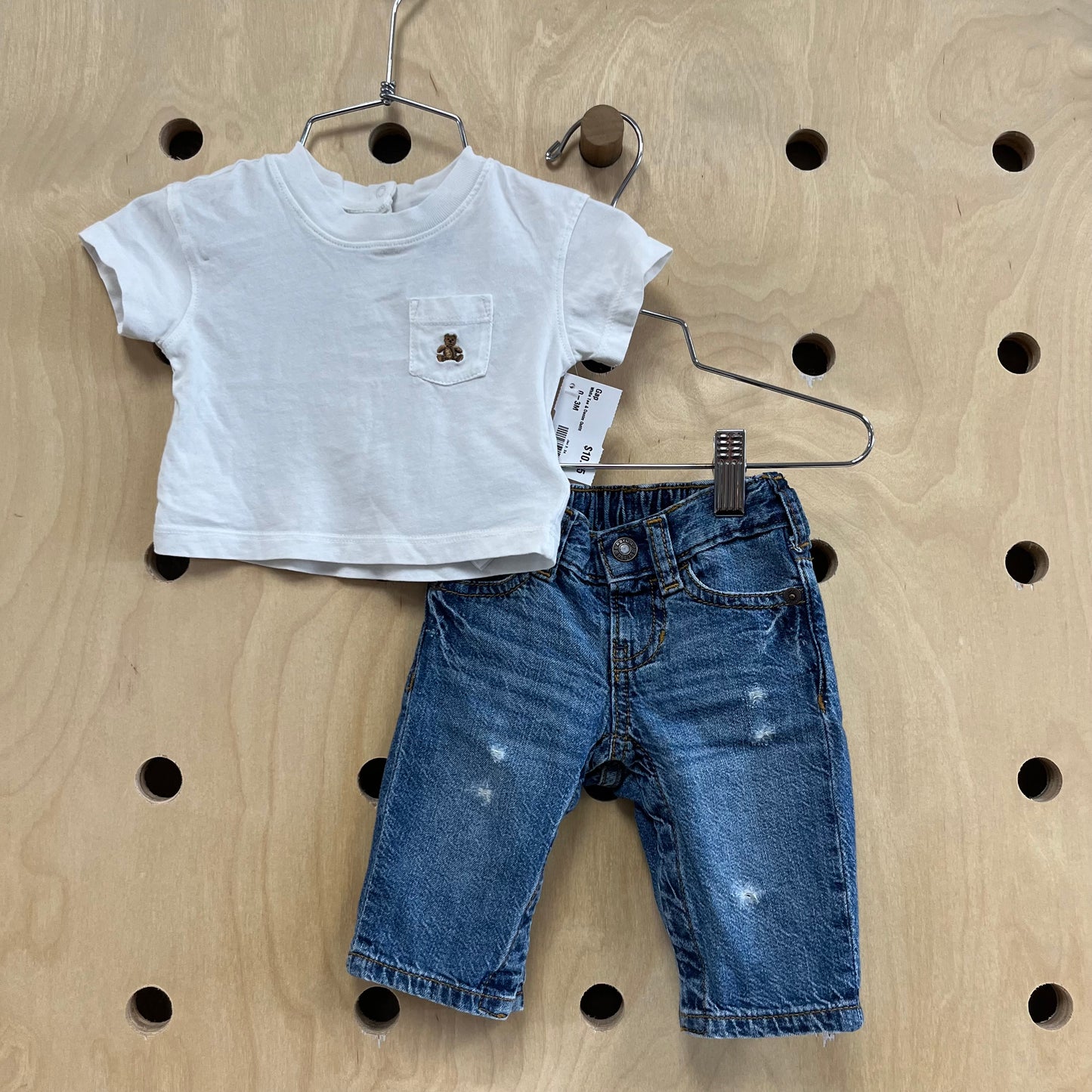 White Tee & Denim Outfit