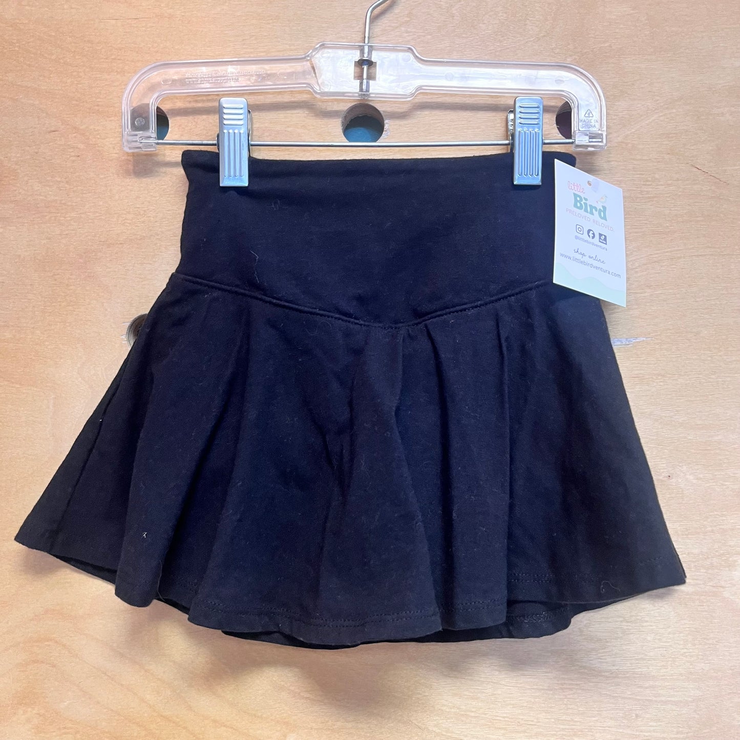 Black Flowy Skort